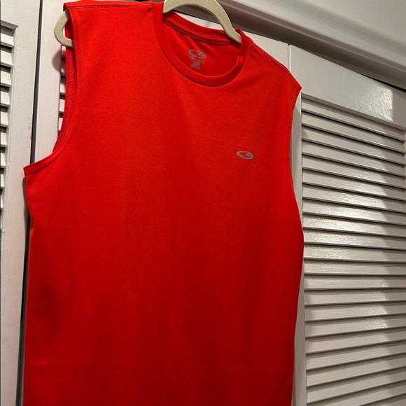 Champion Men's Bright orange Short Sleeve Tank. M. - Picture 4 of 5